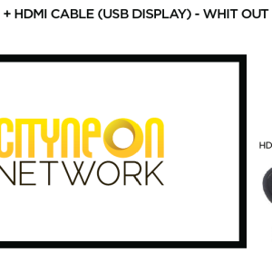 E01-TV 43” + HDMI (USB display) with wall mount + socket 5 amp. for 3 days